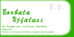 borbala ujfalusi business card